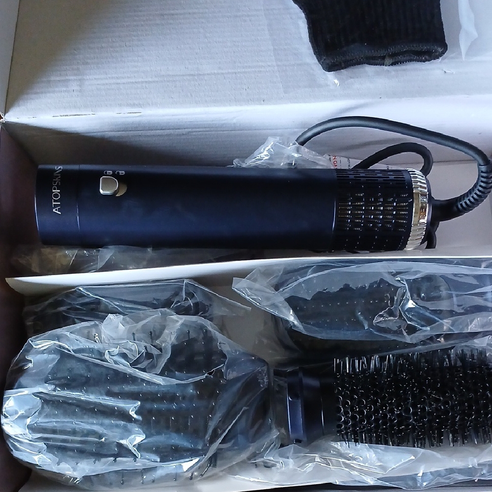 Black Hair Styling Tool Set 6 In 1.  D